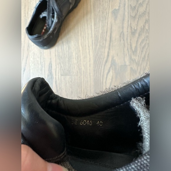 Prada Camoflauge Lace Up Sneakers Black Grunge Size EU 40 - Picture 2 of 6